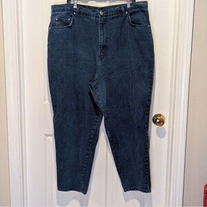Vintage L.A. Blues Plus Size 26 Classic Blue Denim Capri Jeans High Rise
